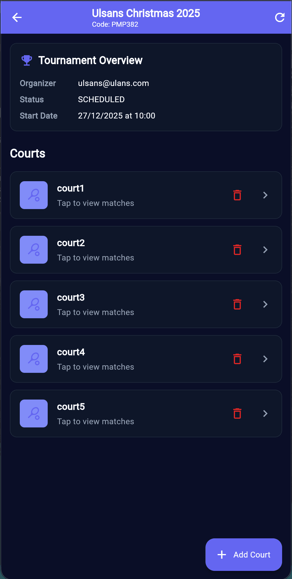 CourtSync screenshot 3